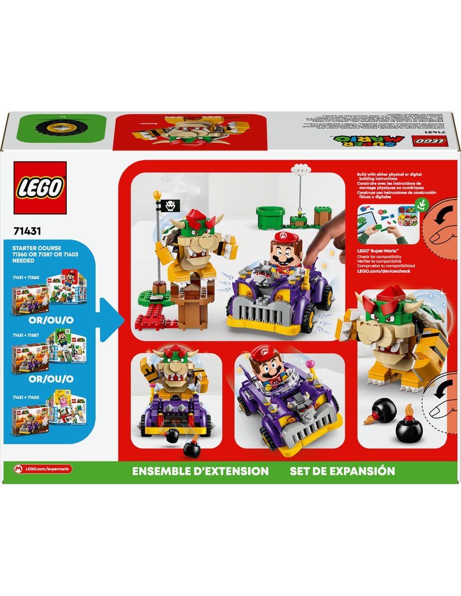 Super Mario Bros Set de expansión: coche monstruoso de Bowser 71431 8
