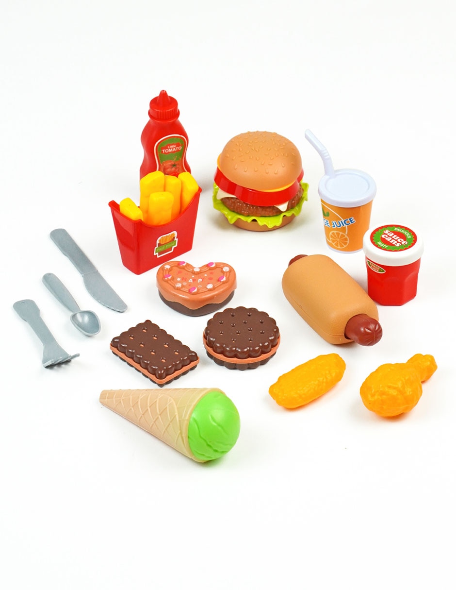 Comida de juguete juego de rol para niños