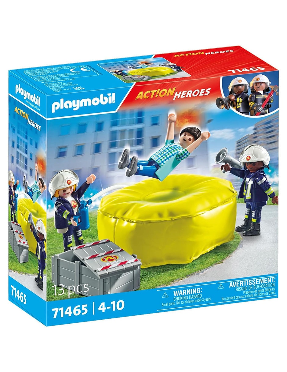 Bomberos con colchoneta Action Heroes 3