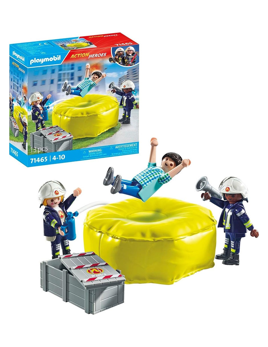 Bomberos con colchoneta Action Heroes 2