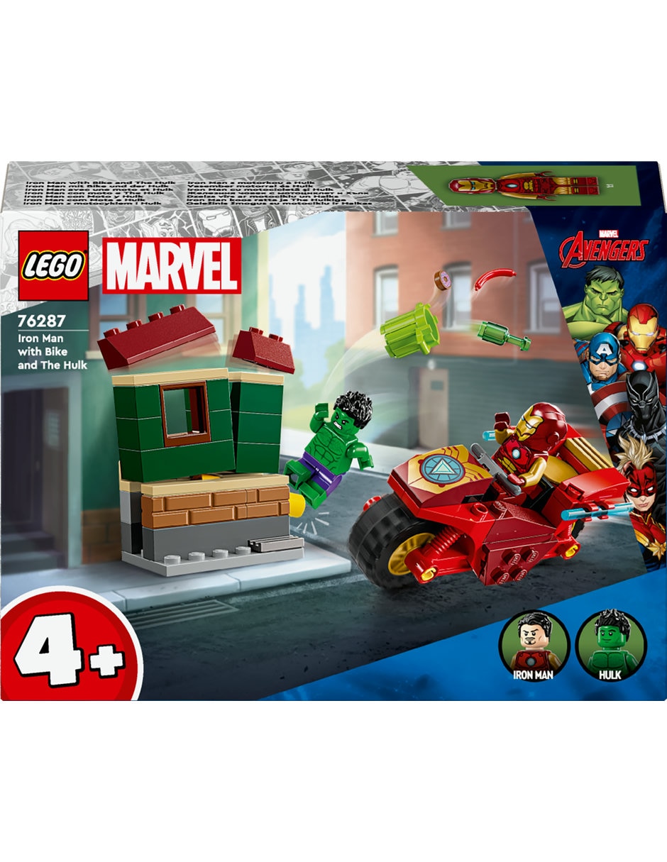 Iron Man con Moto y Hulk 76287 Super Heroes 3