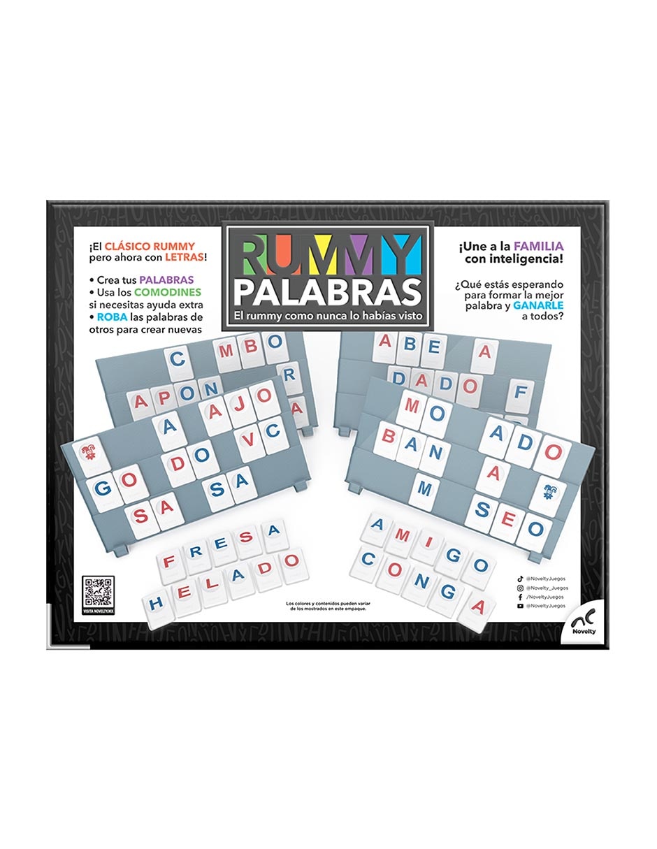 RUMMY PALABRAS Novelty