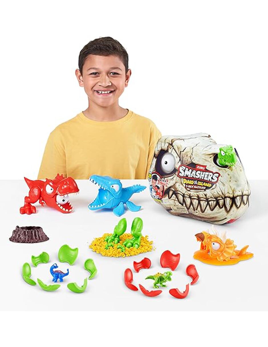 Set figura articulada Dino Island Smashers Collectors 3