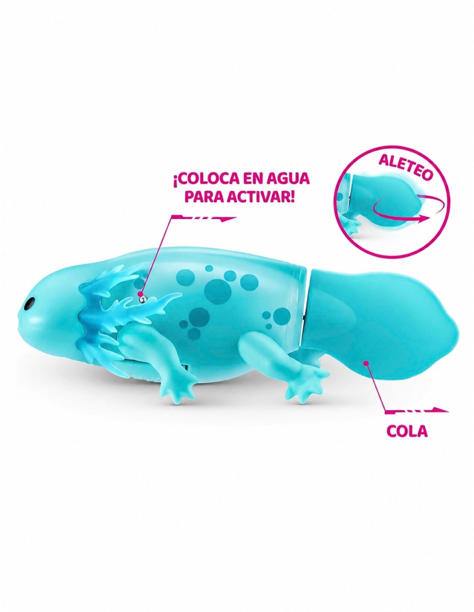 Juguete Swimming Axolotls Pets Alive