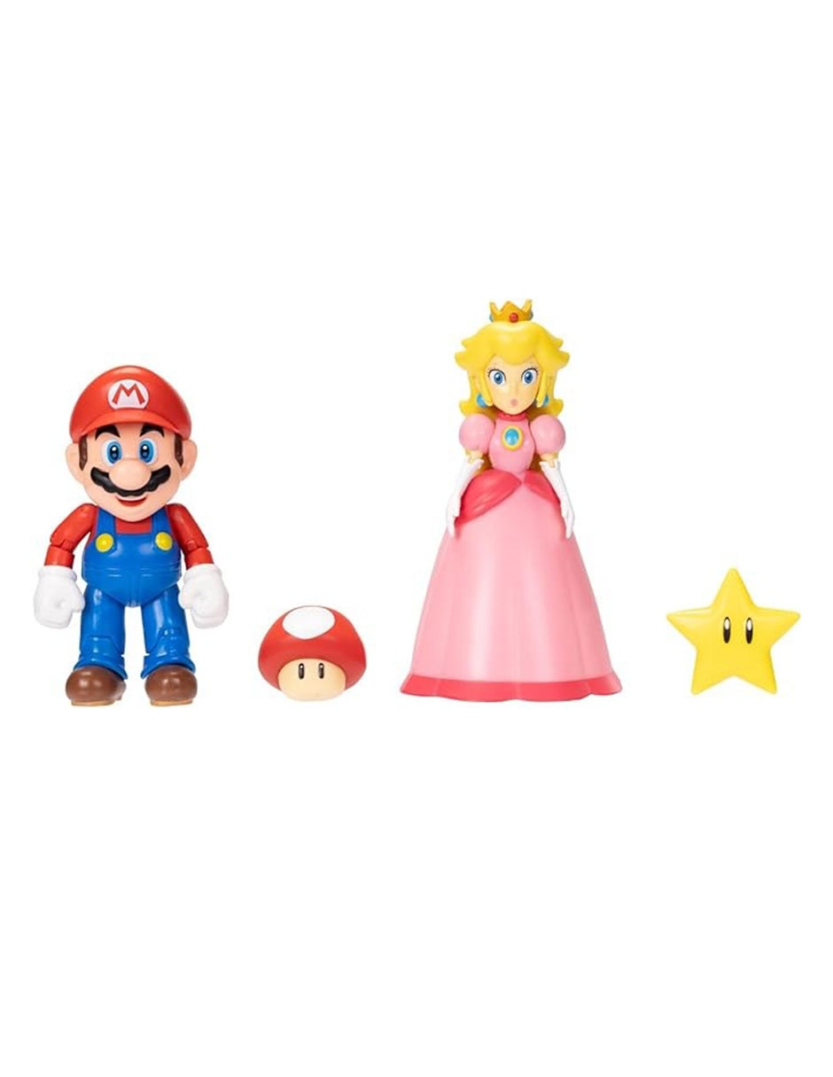 Set figura de acción Super Mario Princesa Peach