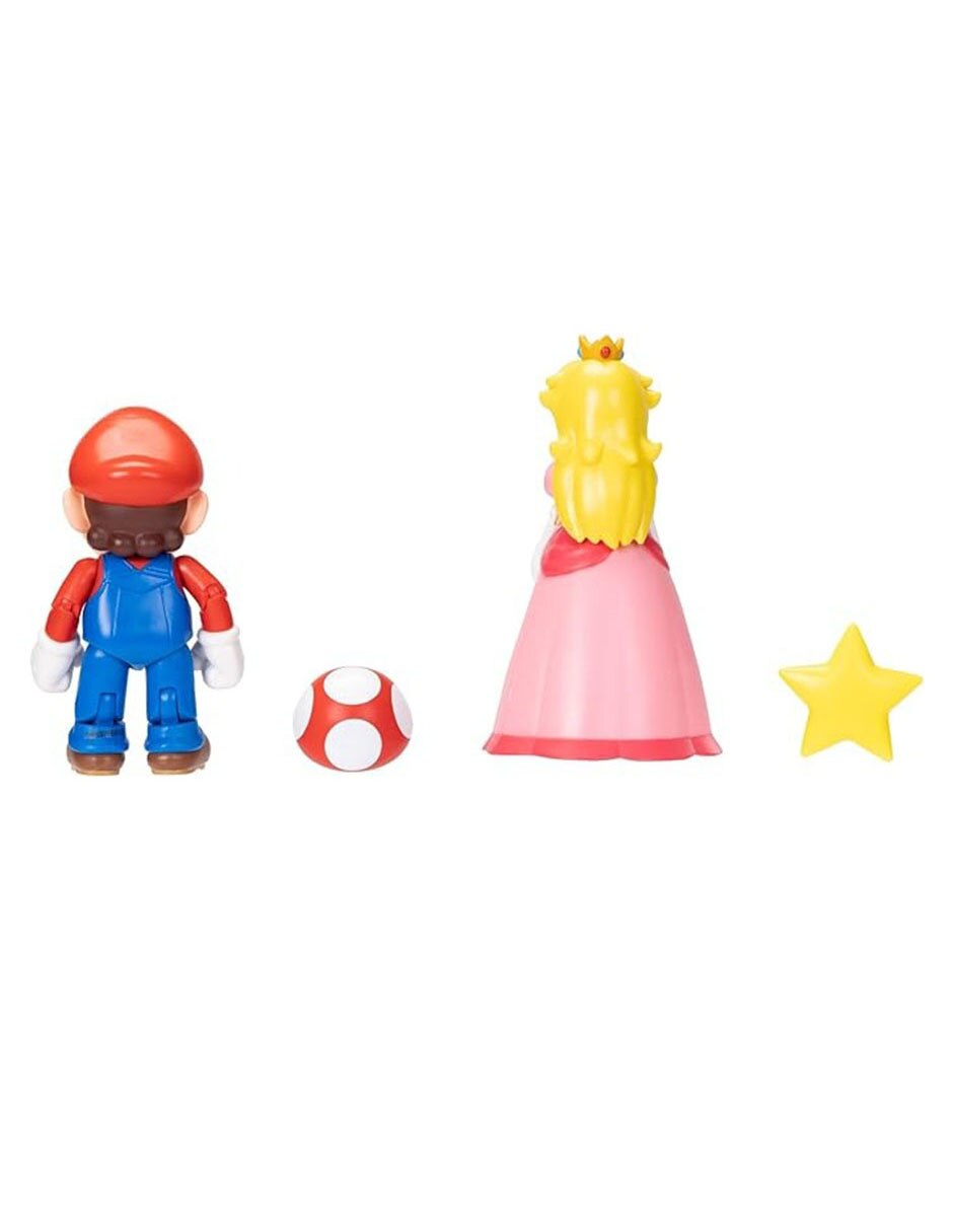 Set figura de acción Super Mario Princesa Peach 4