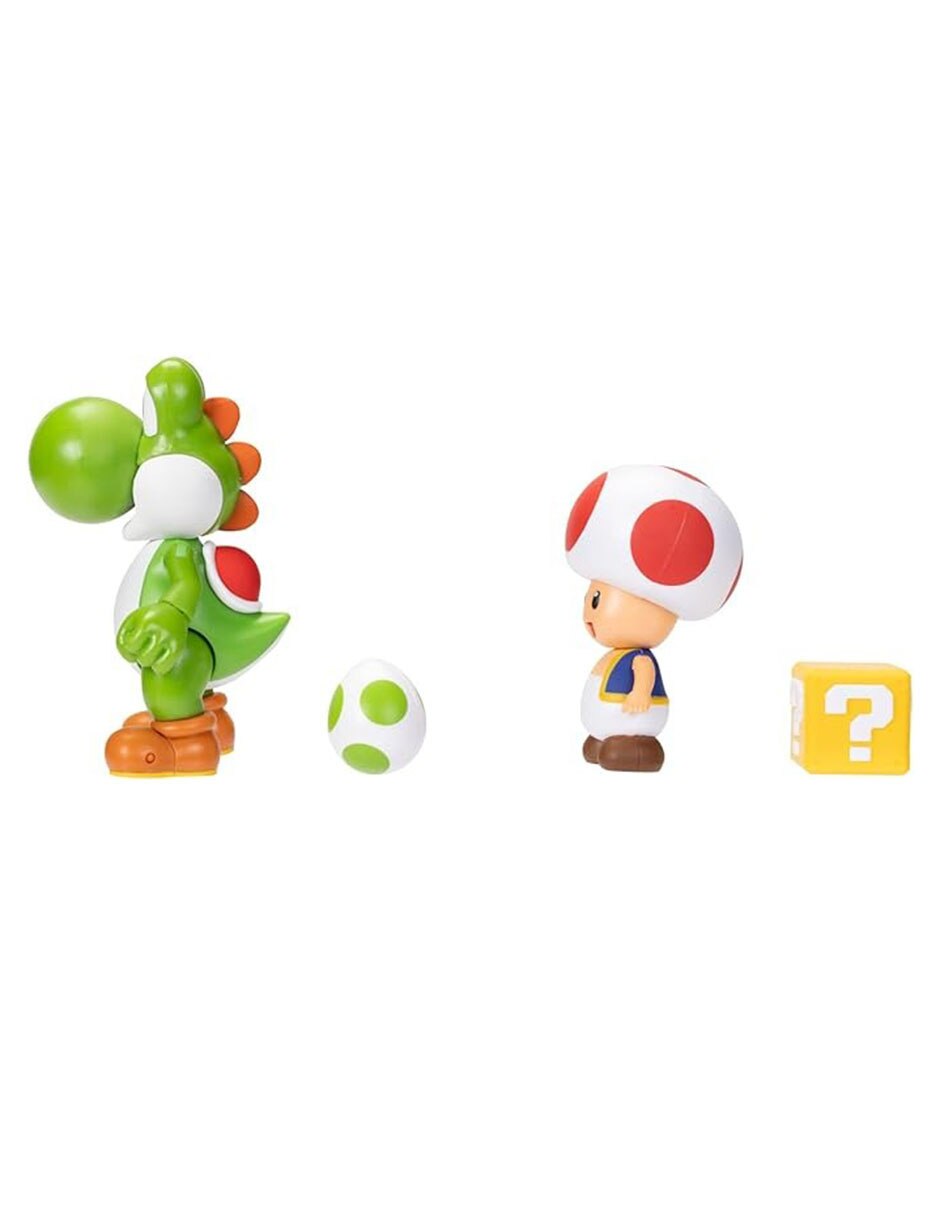 Set figura de acción Super Mario Yoshi y Toad 3