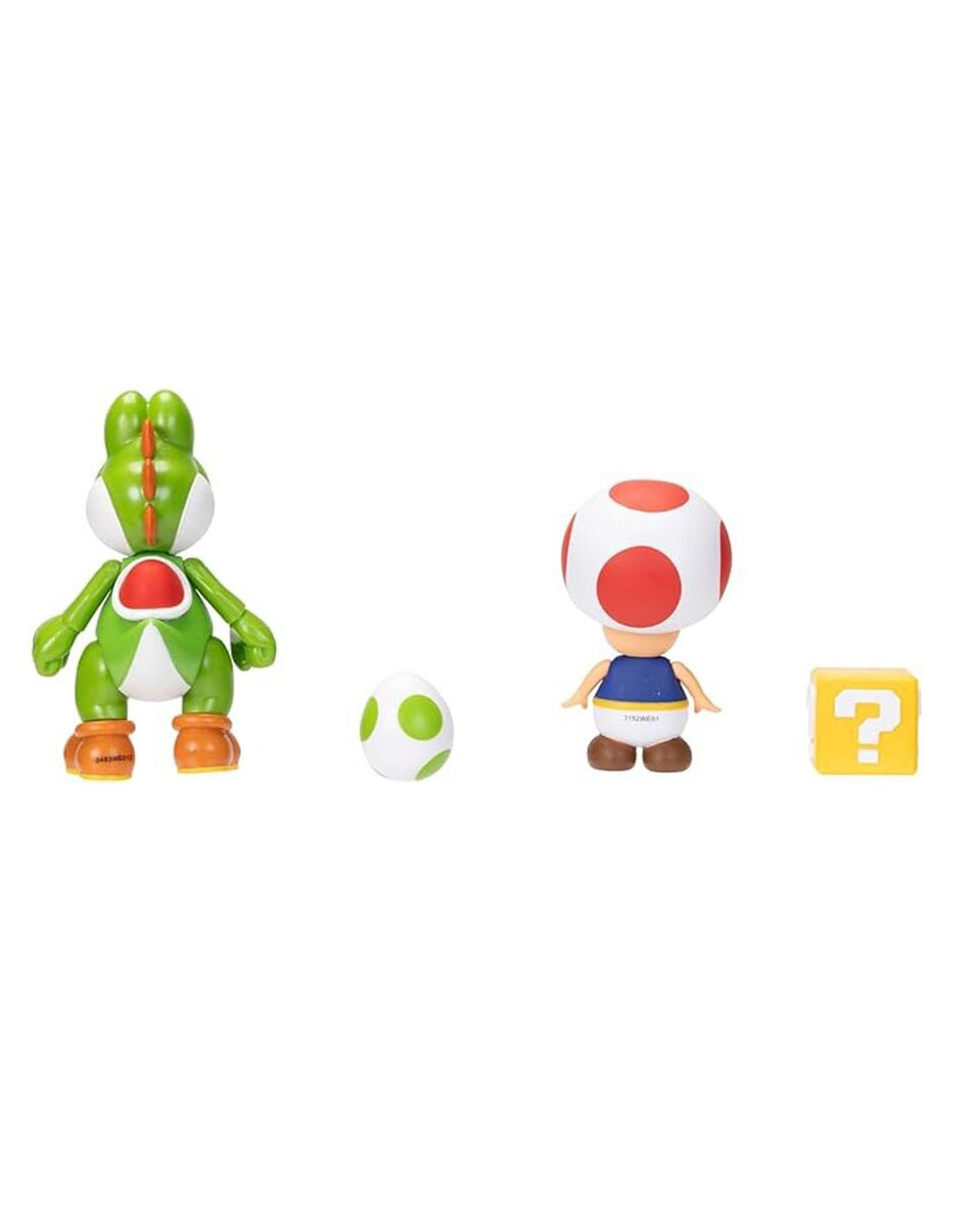 Set figura de acción Super Mario Yoshi y Toad 4