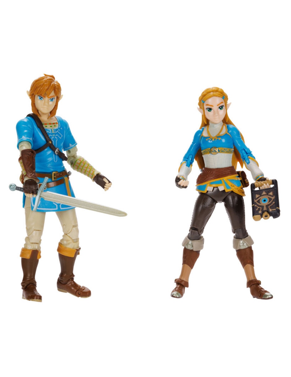 Set figura articulada The Legend of Zelda Link y Zelda Collectors 11