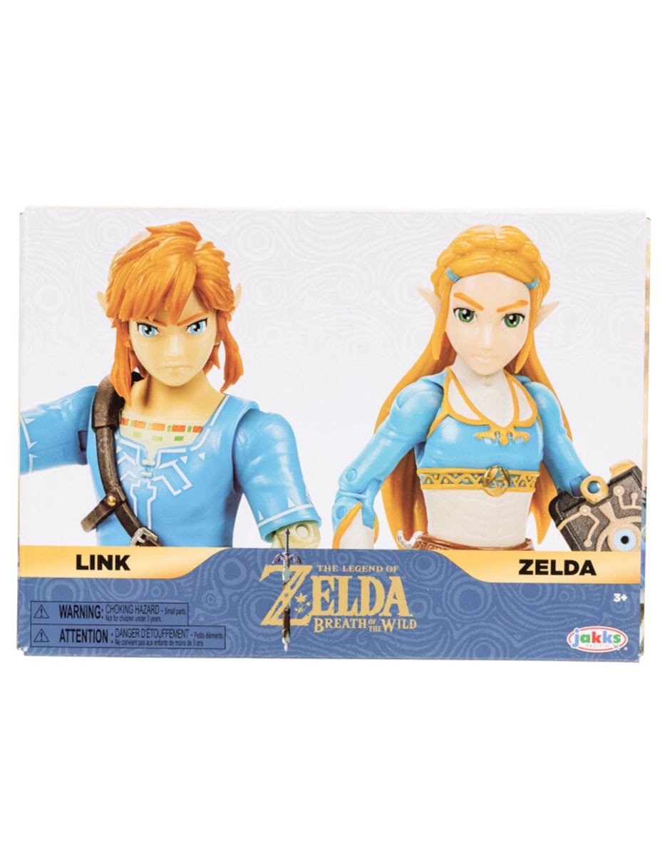 Set figura articulada The Legend of Zelda Link y Zelda Collectors 12