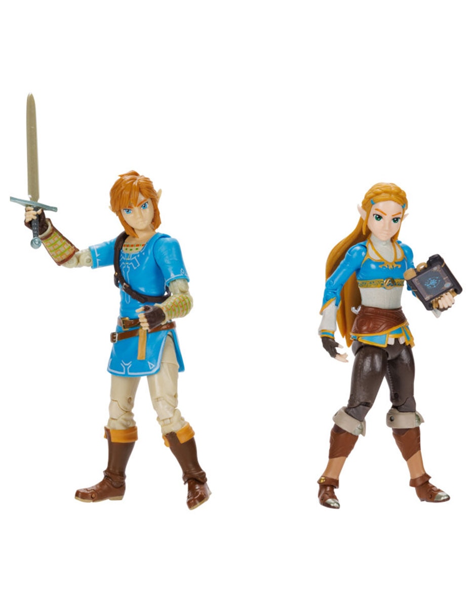 Set figura articulada The Legend of Zelda Link y Zelda Collectors 2