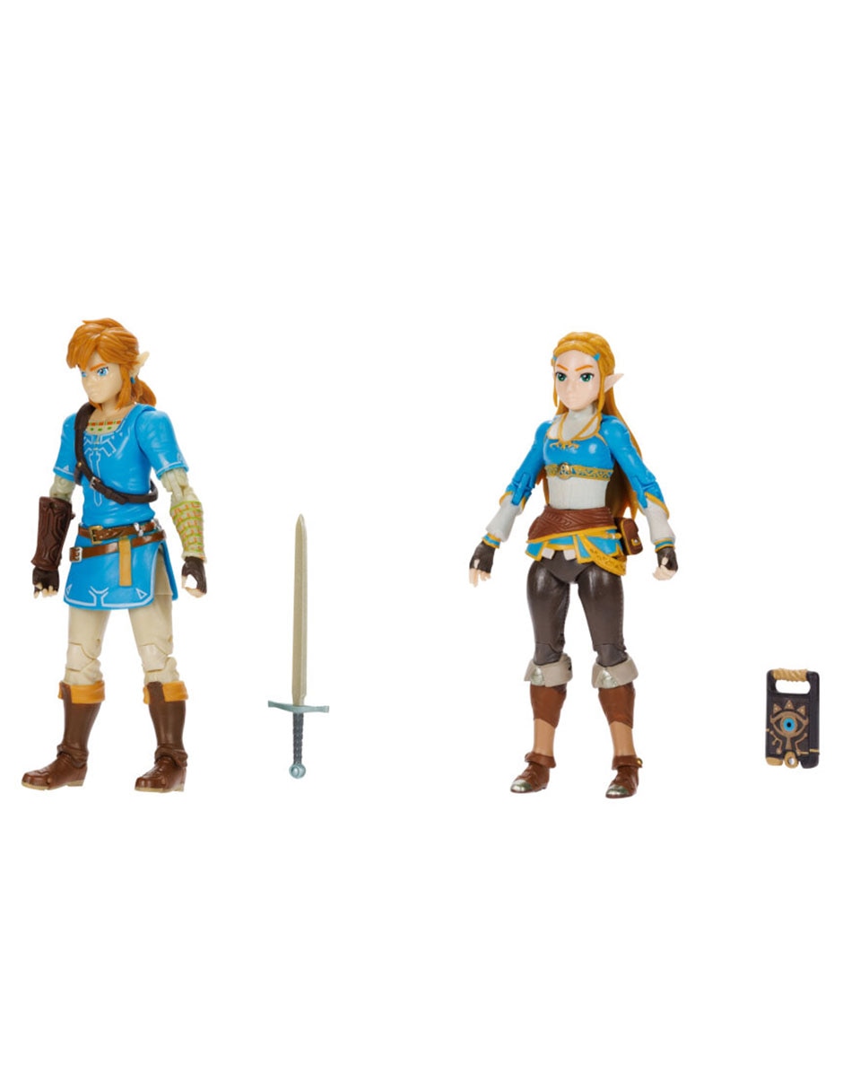 Set figura articulada The Legend of Zelda Link y Zelda Collectors 3