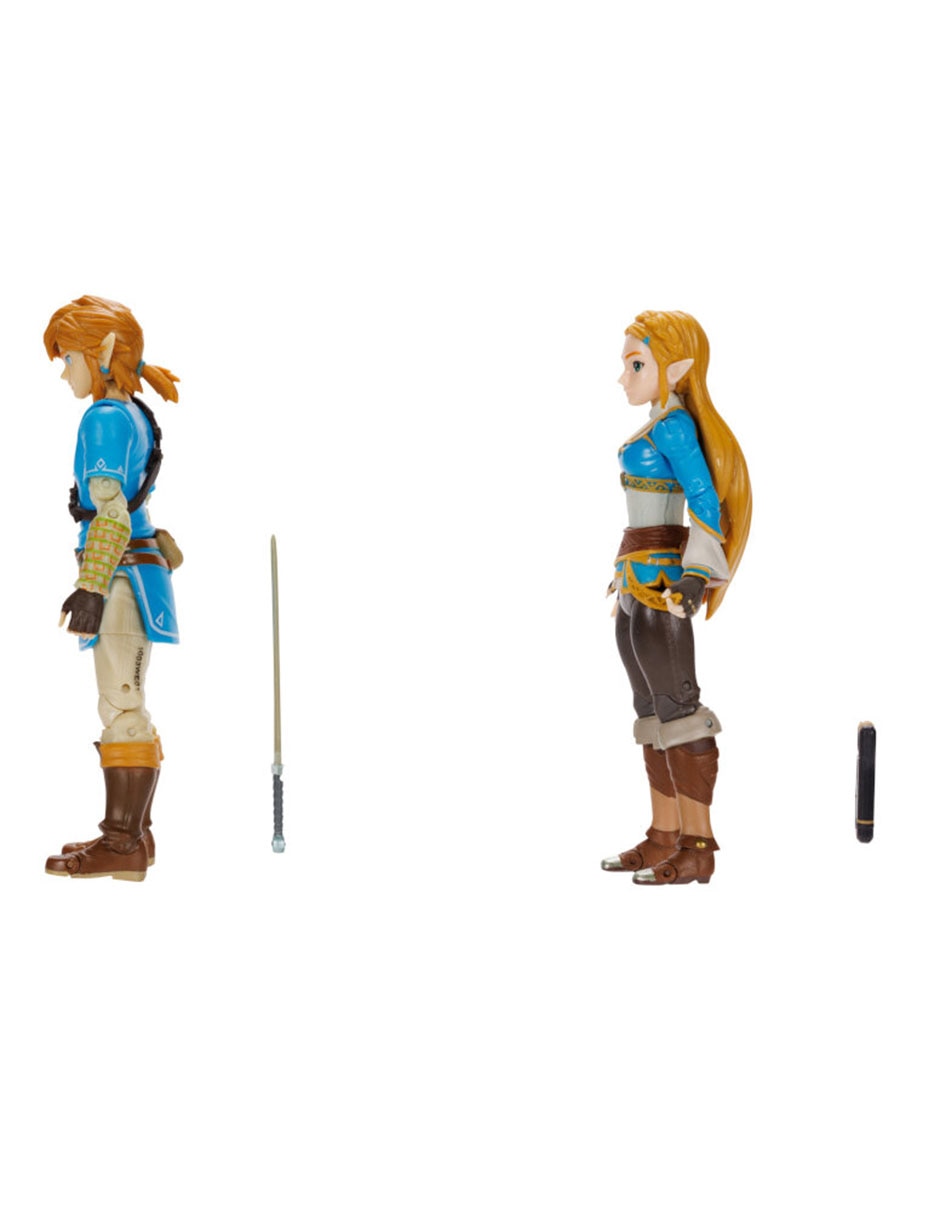 Set figura articulada The Legend of Zelda Link y Zelda Collectors 4