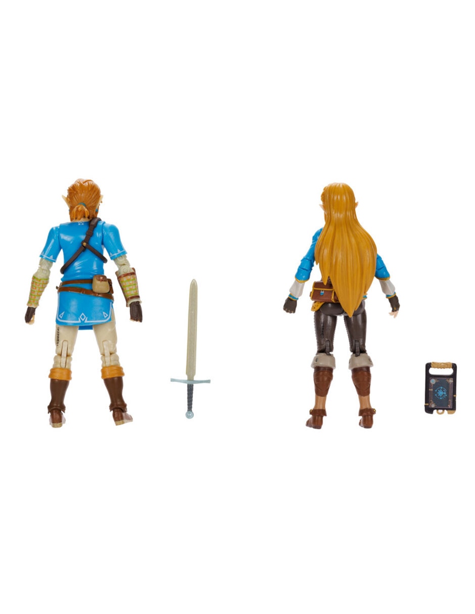 Set figura articulada The Legend of Zelda Link y Zelda Collectors 5