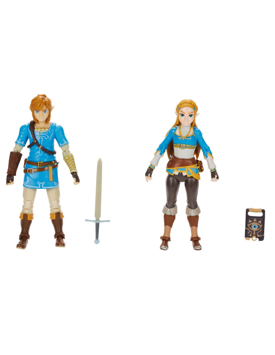 Set figura articulada The Legend of Zelda Link y Zelda Collectors 7