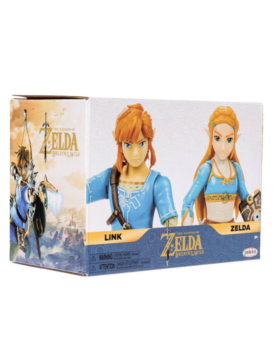 Set figura articulada The Legend of Zelda Link y Zelda Collectors 10