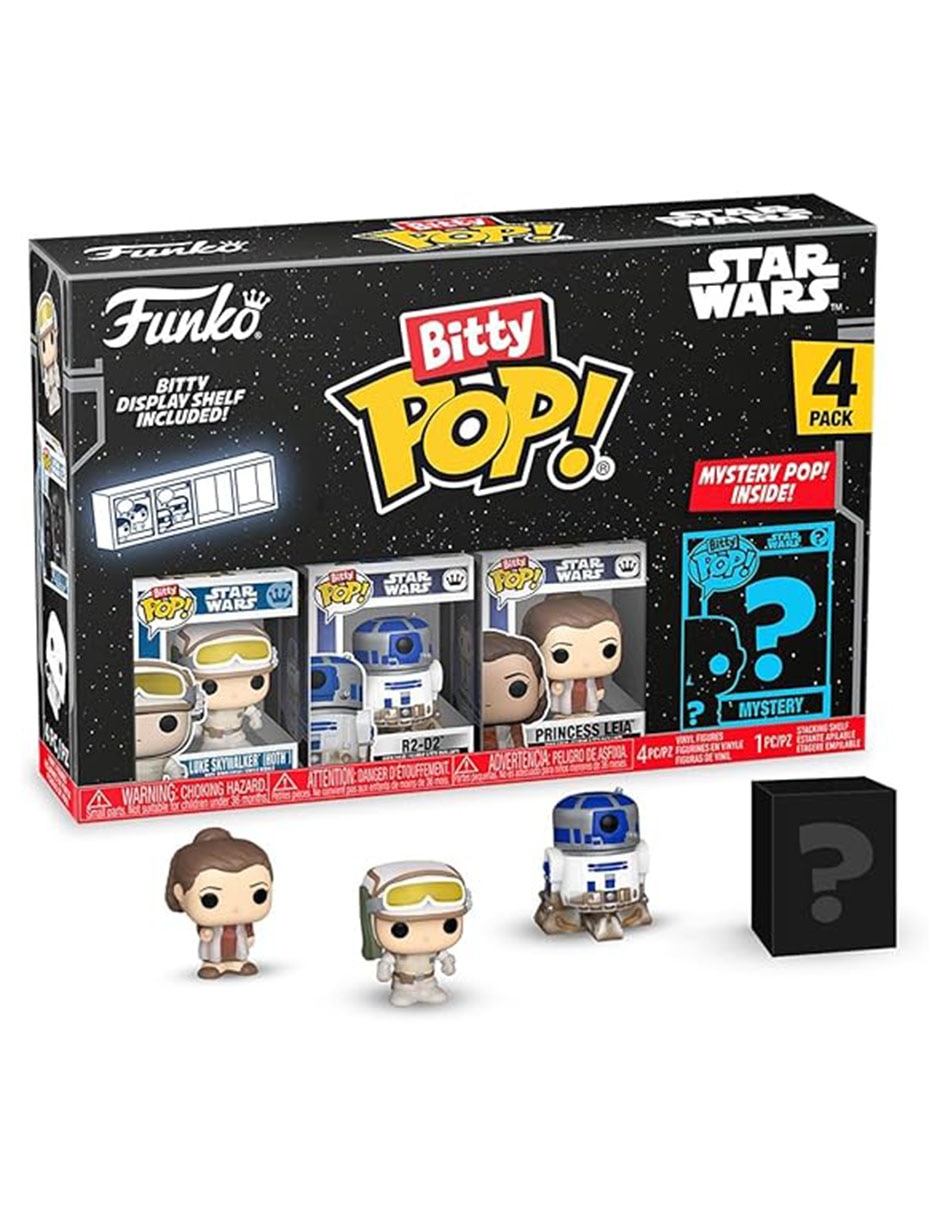 POP! Star Wars Luke Skywalker, R2-D2 y Princesa Leia