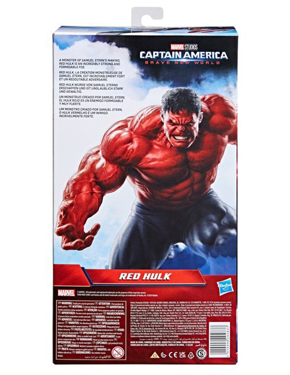 Figura articulada Captain America Brave New World Red Hulk Titan Hero 4