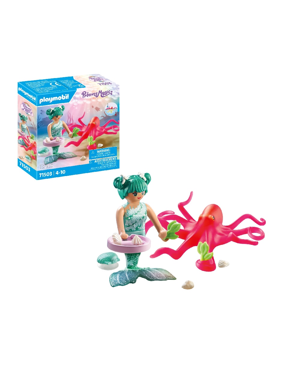 Princess Magic Sirena con pulpo que cambia de color 71503