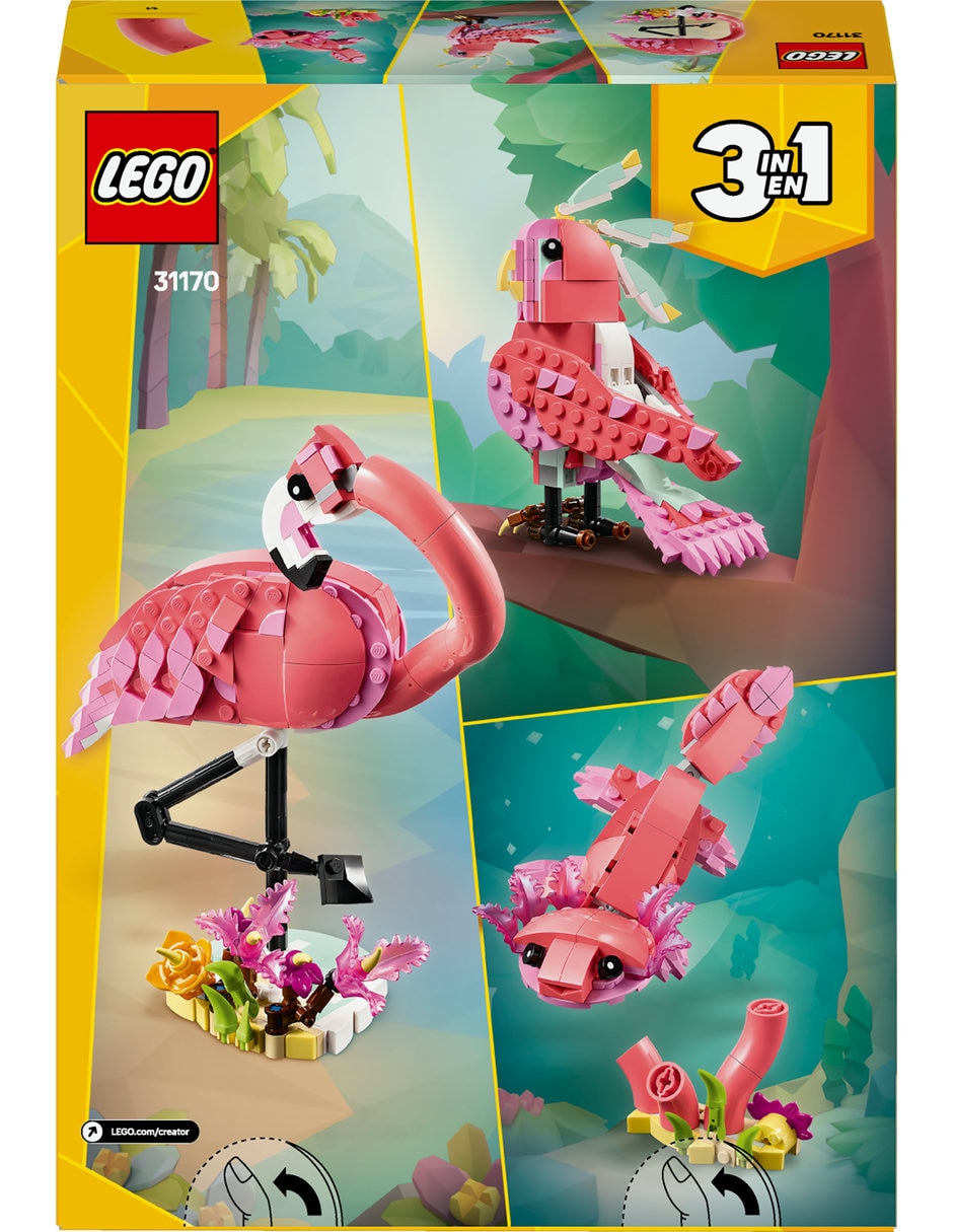 Creator 3 En 1 Fauna Salvaje: Flamingo 31170 Lego Creator 3