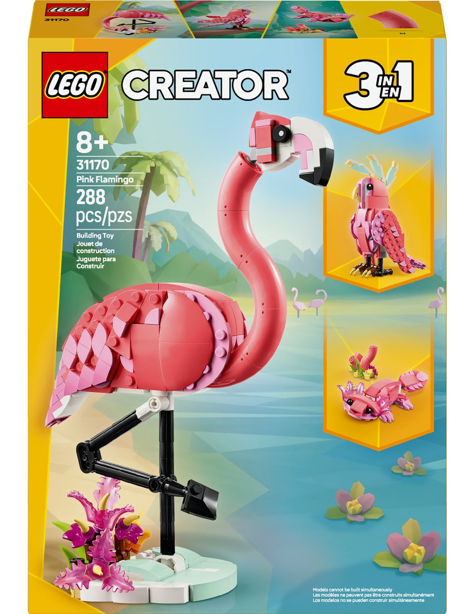 Creator 3 En 1 Fauna Salvaje: Flamingo 31170 Lego Creator 5