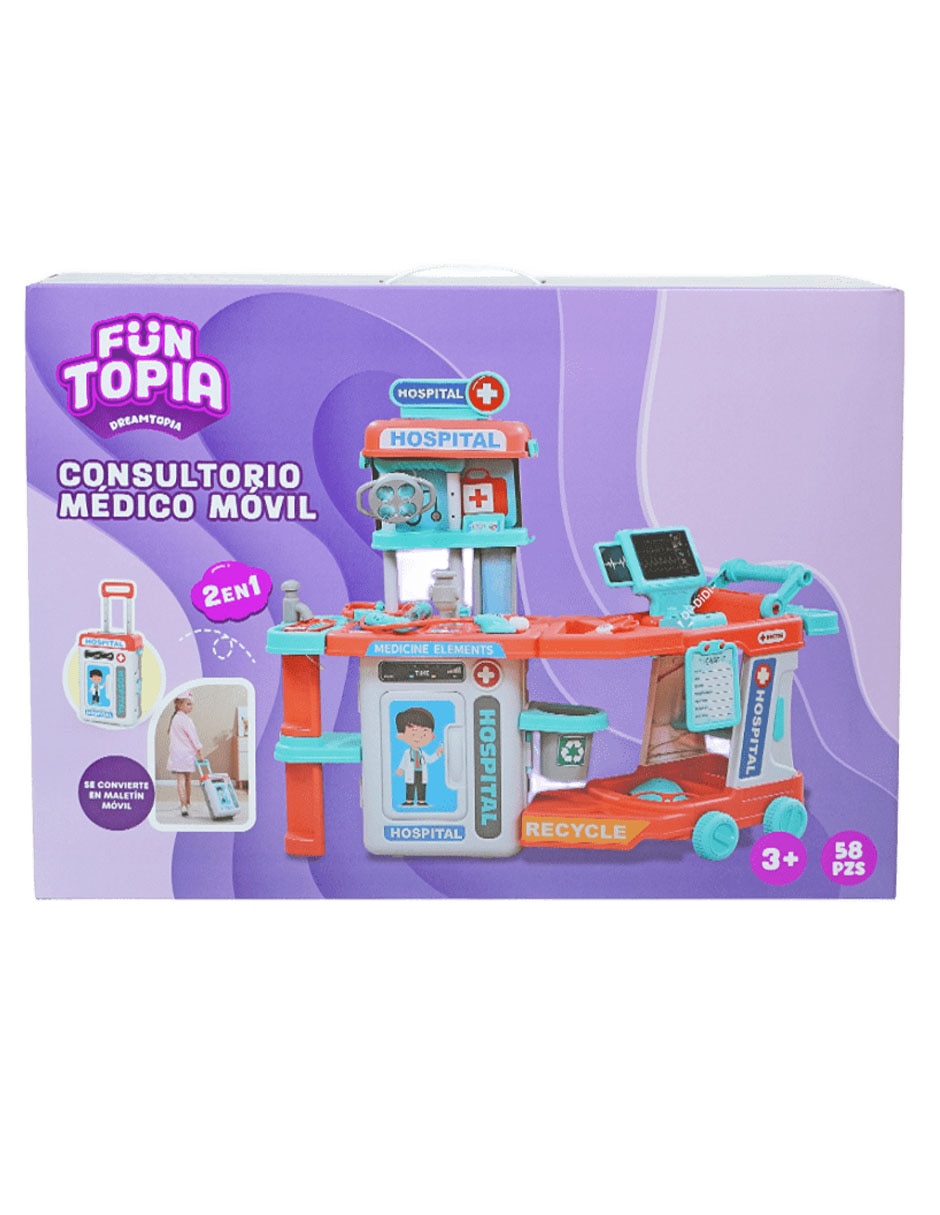 Consultorio Mérdico Móvil Funtopia juego de rol para niños