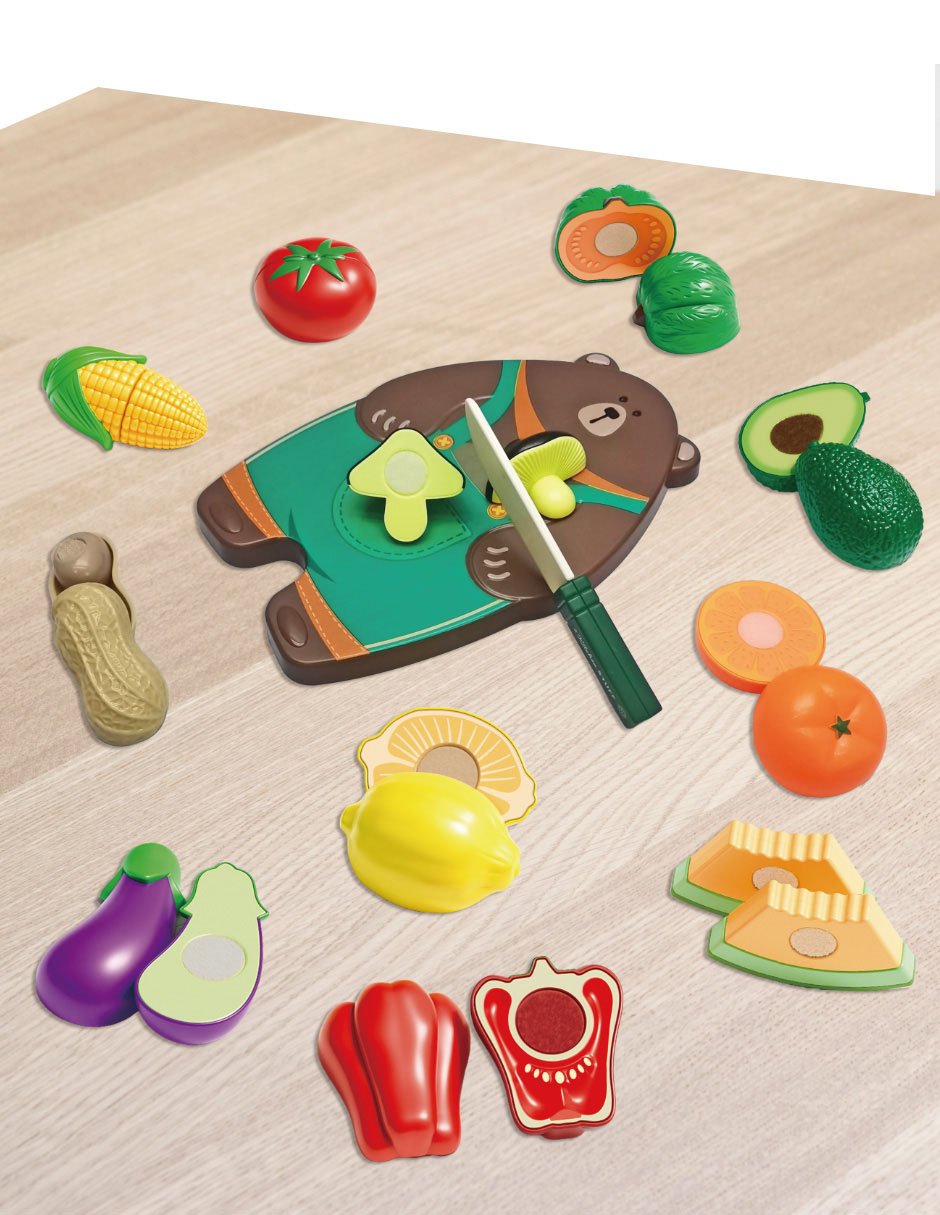 Corta y Juega Set de Frutas y Verduras juego de rol para niños