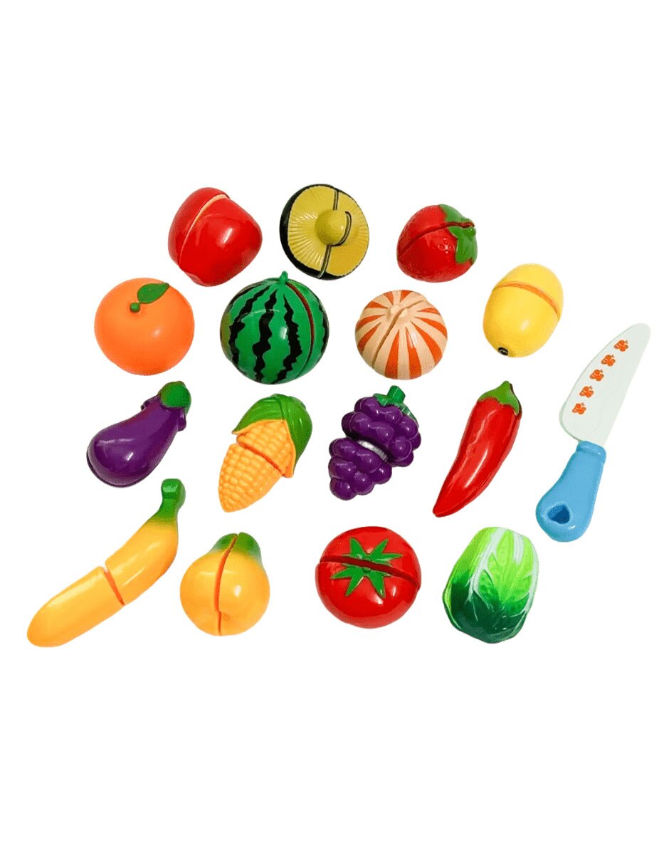 Set de frutas y verduras juego de rol para niños