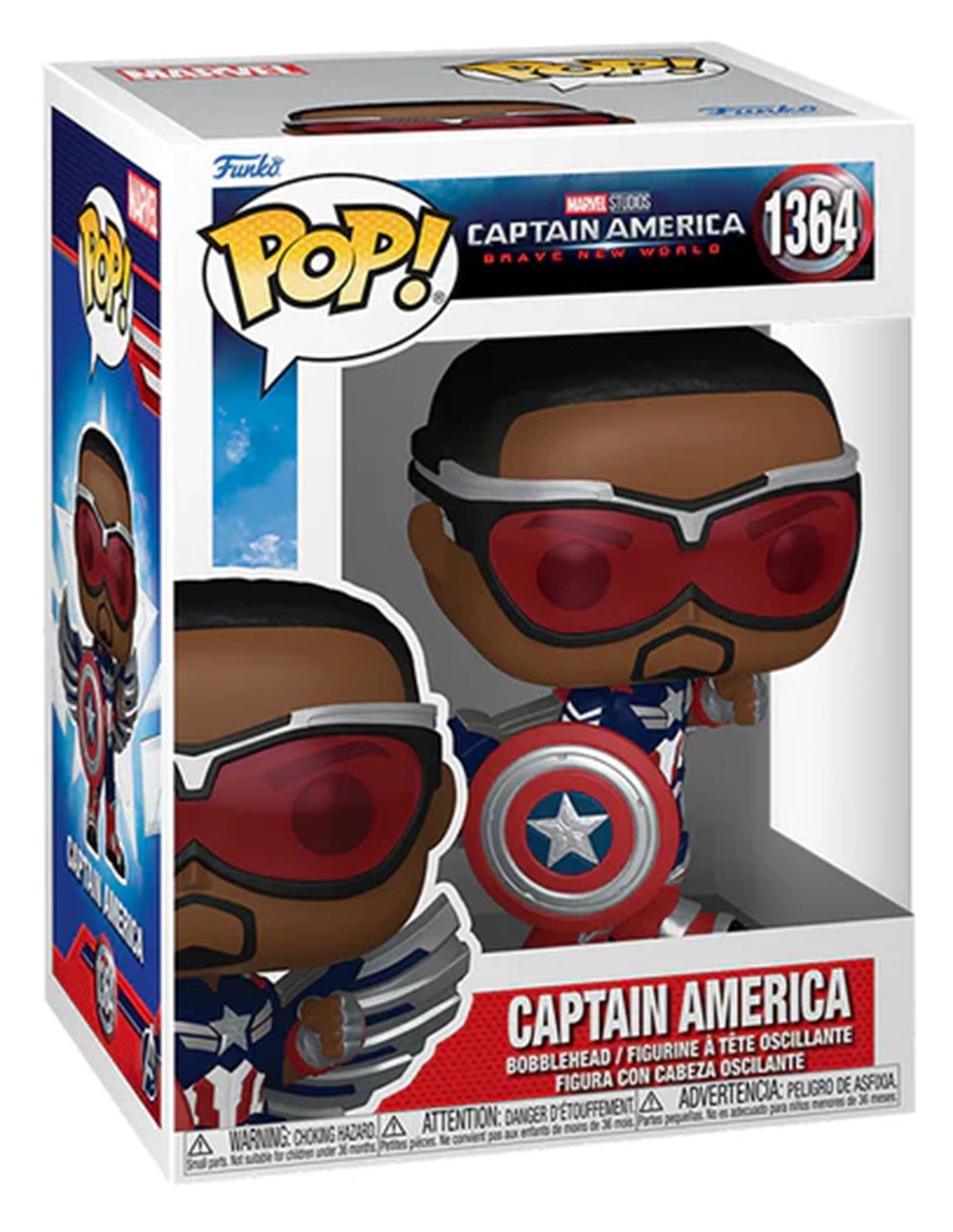 POP! Captain America Brave New World Captain America Cabeza oscilante 2