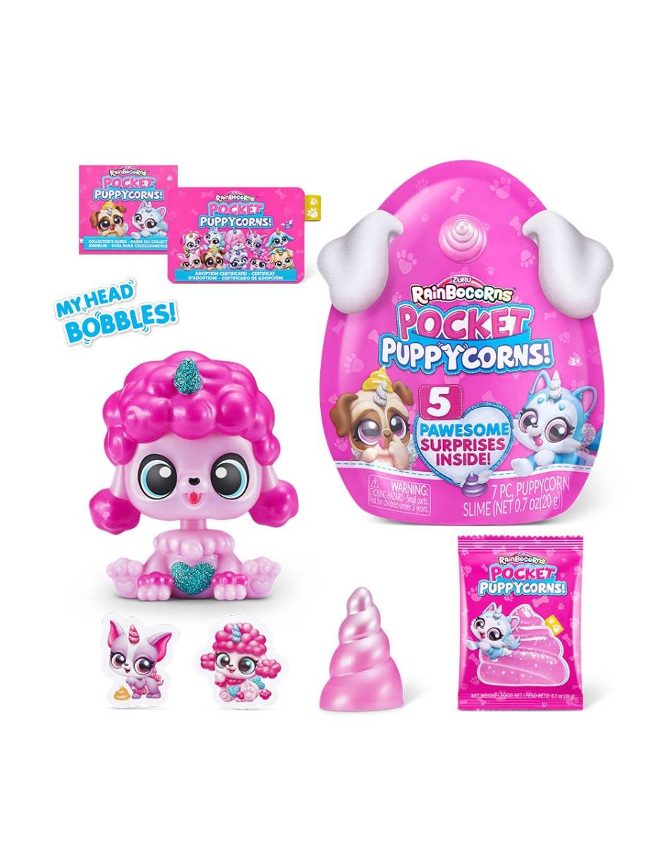 Figura sorpresa ZURU Pocket Puppycorn con movimiento