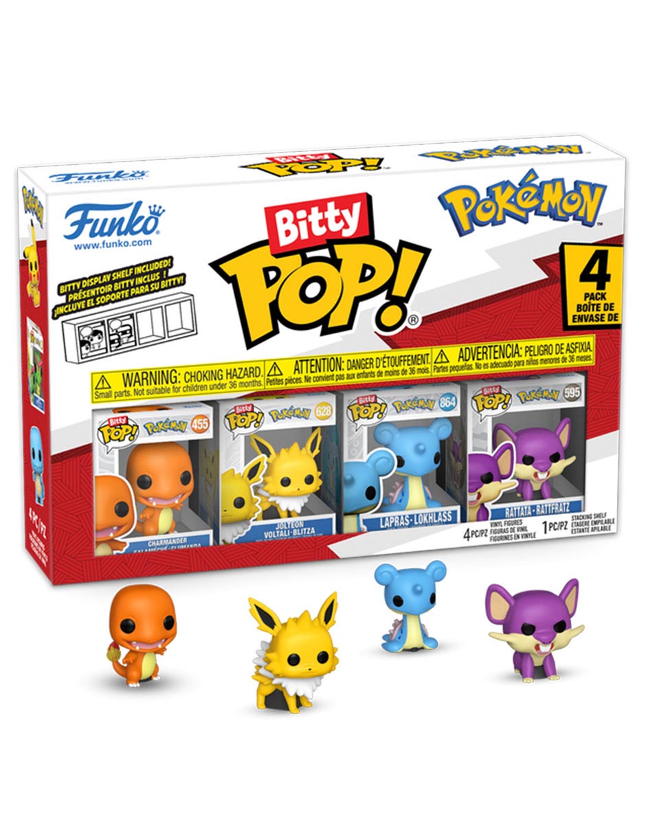 POP! Pokémon Charmander, Jolteon, Lapras y Rattata