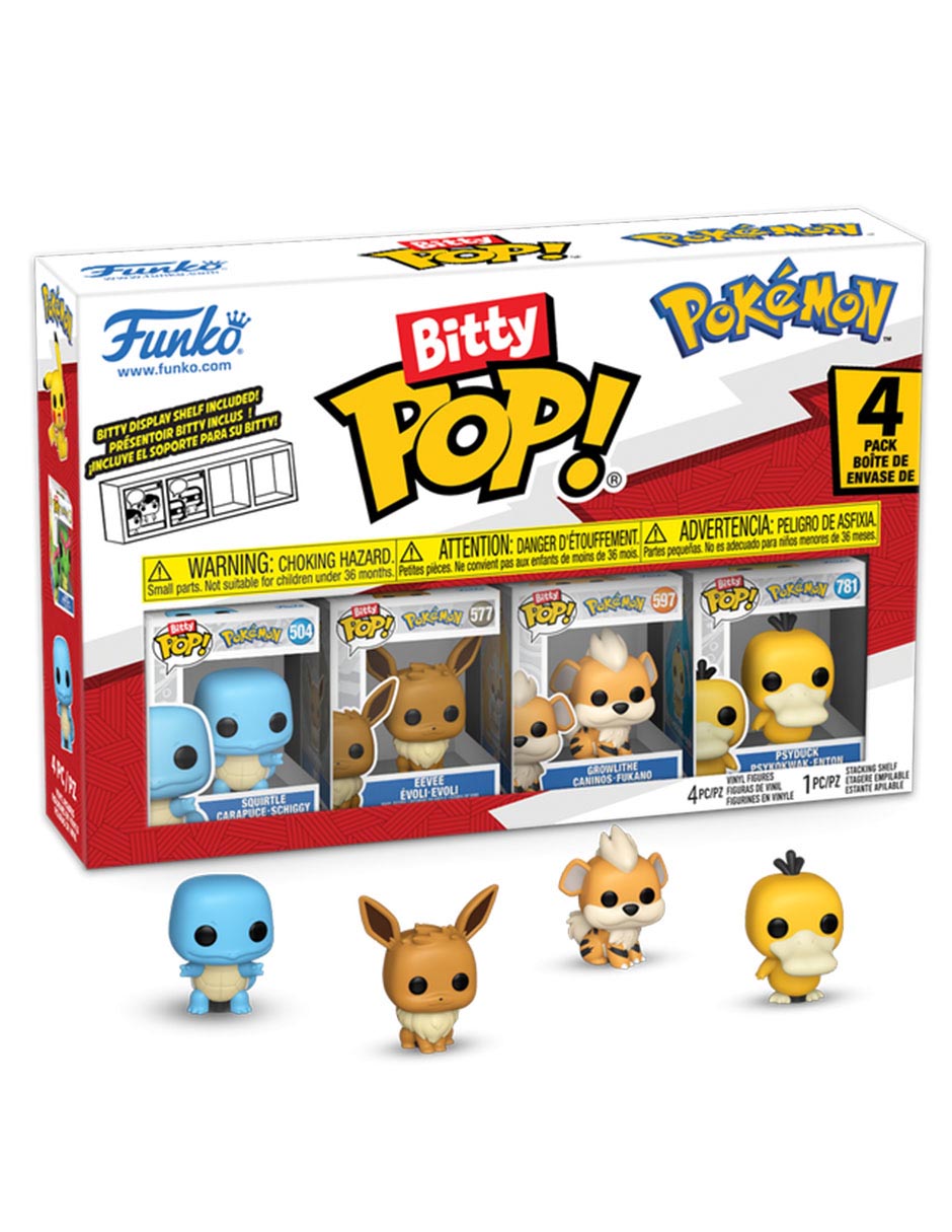 POP! Pokémon Squirtle Carapuce, Eevee Evoli-Evoli, Growlithe Caninos-Fukano, Psyduck Psykokwak-Enton POP! Pokémon Squirtle Carapuce, Eevee Evoli-Evoli, Growlithe Caninos-Fukano, Psyduck Psykokwak-Enton