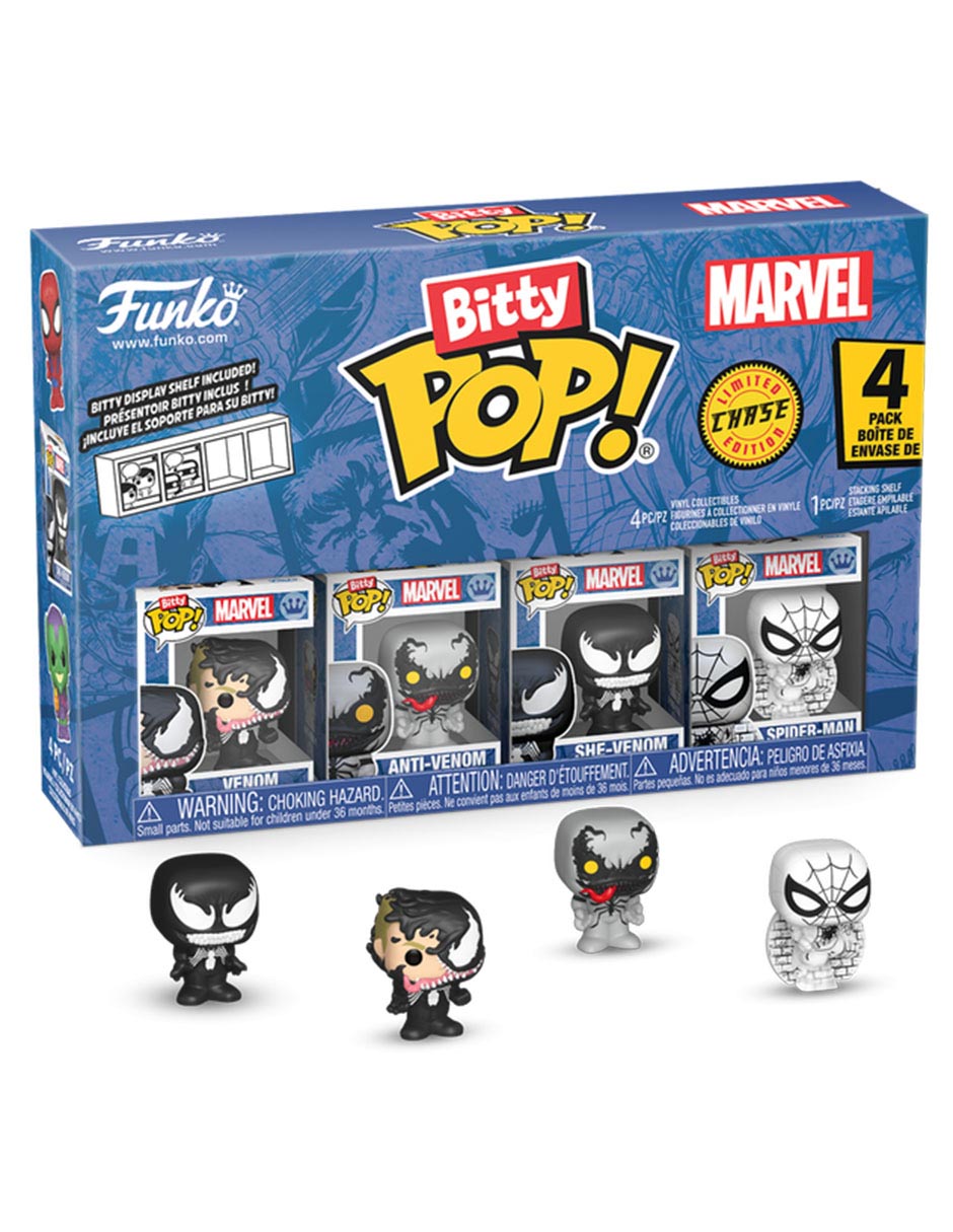 POP! Marvel Venom, Anti Venom, She Venom y Spider-Man
