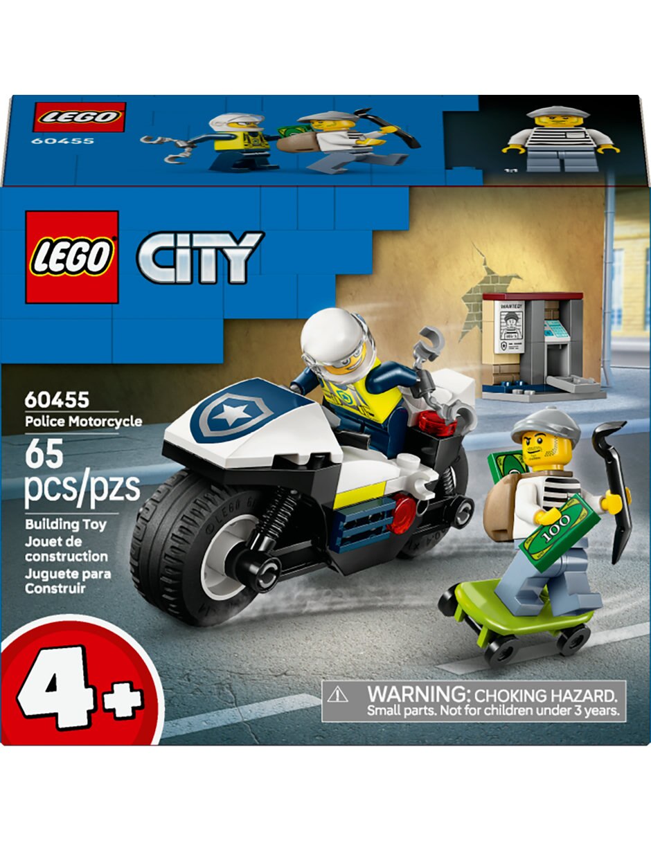 LEGO Persecución En Moto De Policía 60455 City 5