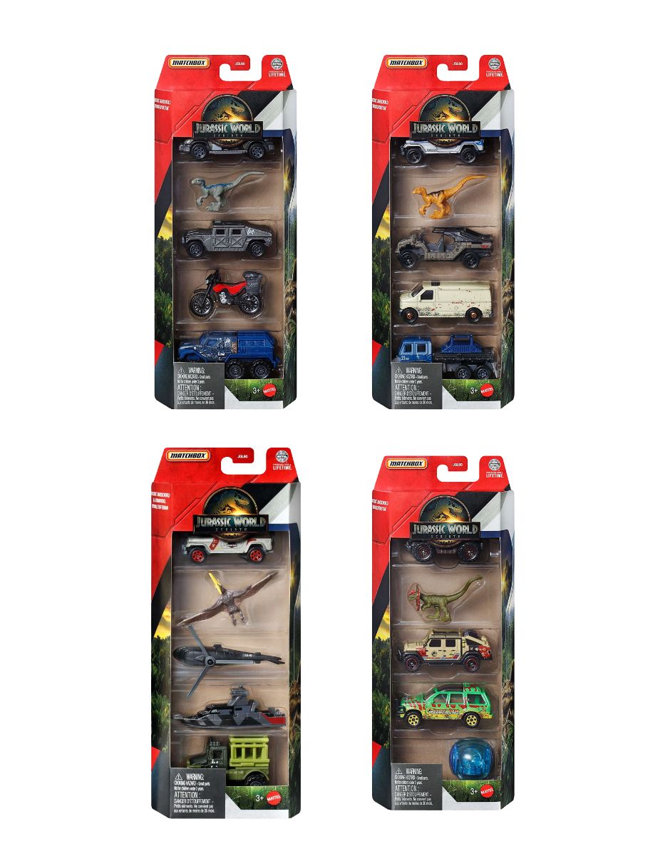 Set de vehículos jgl60 jurassic world Set de vehículos jgl60 jurassic world