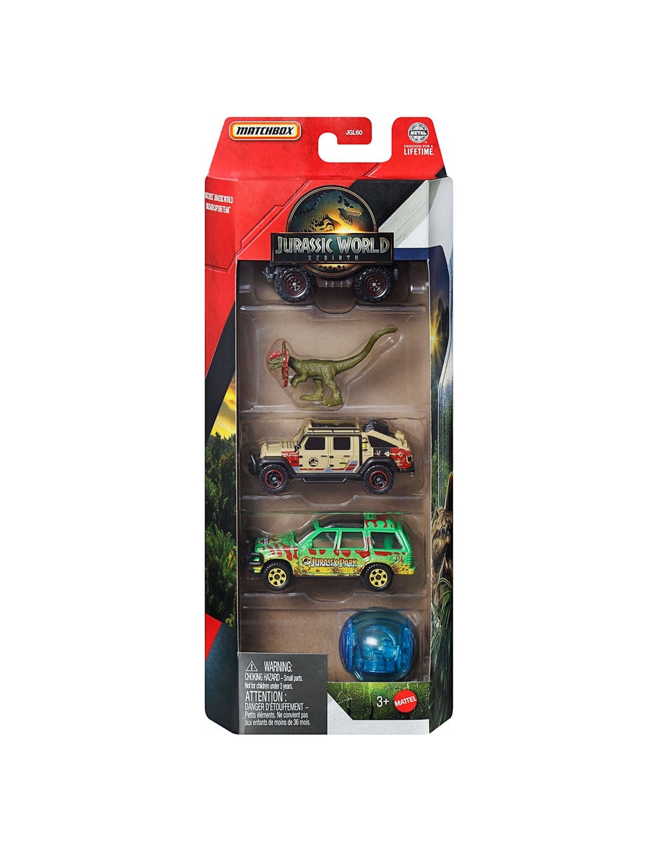 Set de vehículos jgl60 jurassic world 4