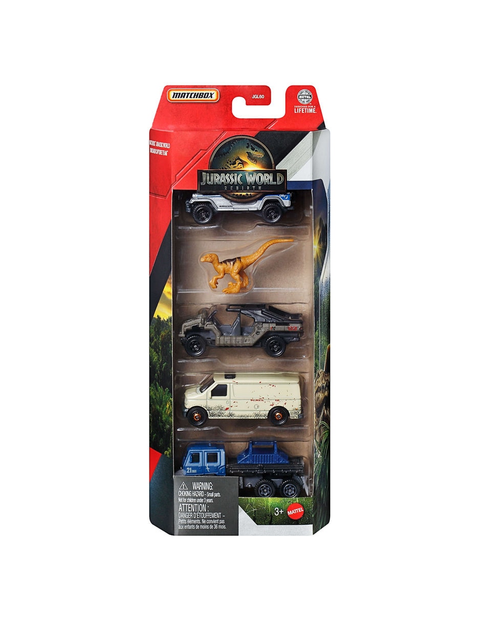 Set de vehículos jgl60 jurassic world 8