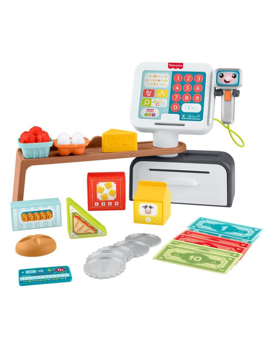Caja registradora escanea y aprende juego de rol para niños