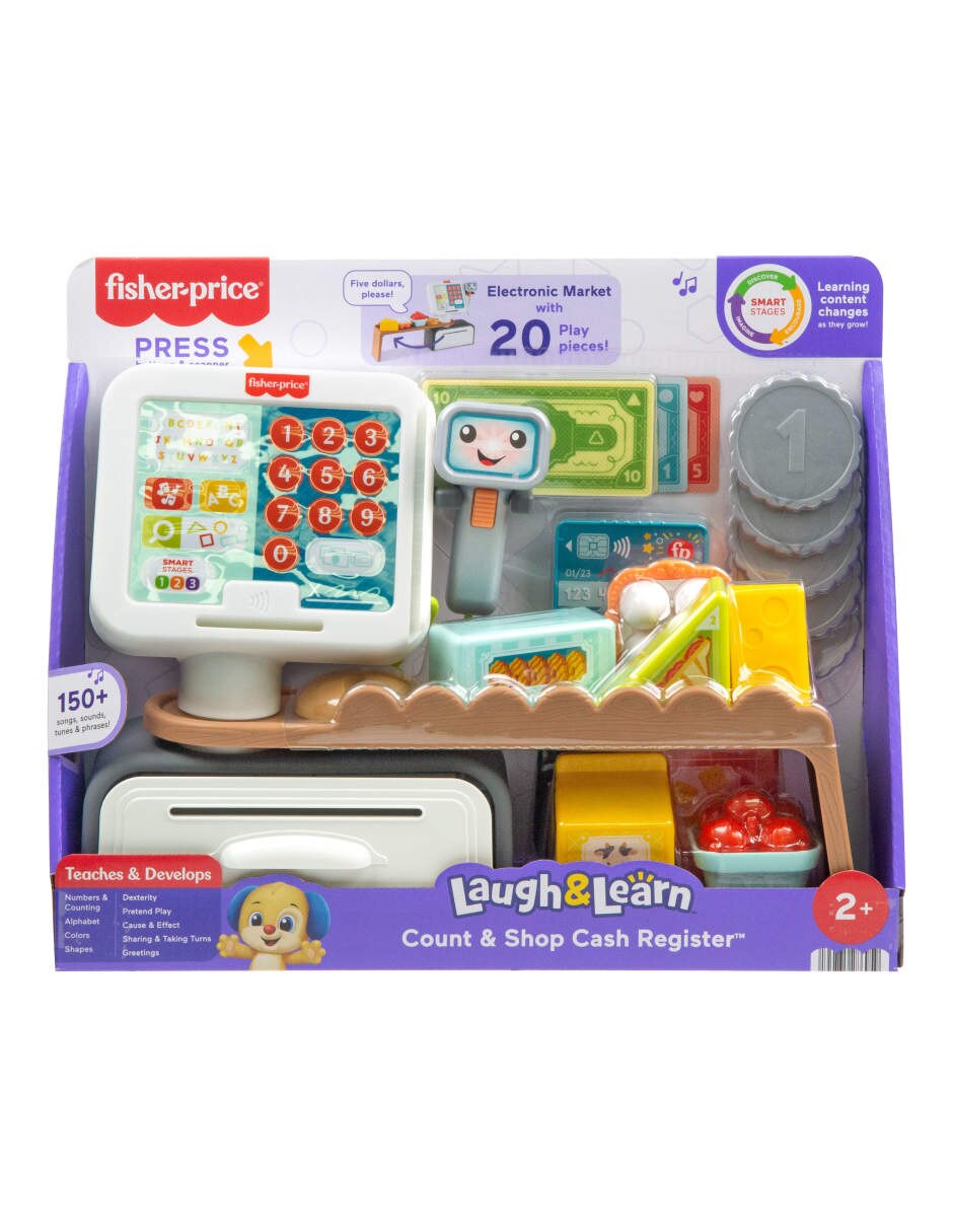 Caja registradora escanea y aprende juego de rol para niños 9