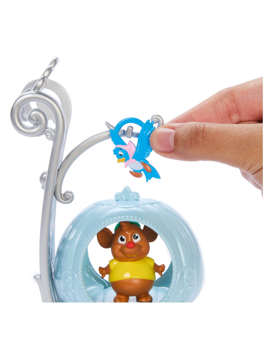 Set figuras de juguete la sirenita carroza con amigo de Ariel 5
