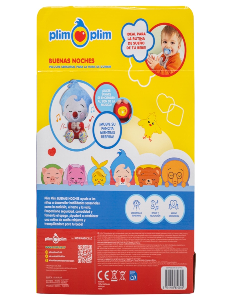 Peluche de Plim Plim musicales de 30 cm 5