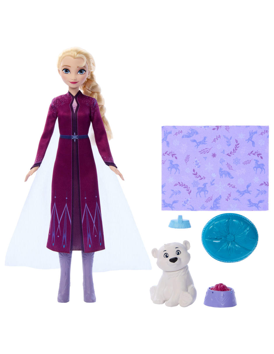 Set muñeca Frozen Elsa con oso bebé Disney