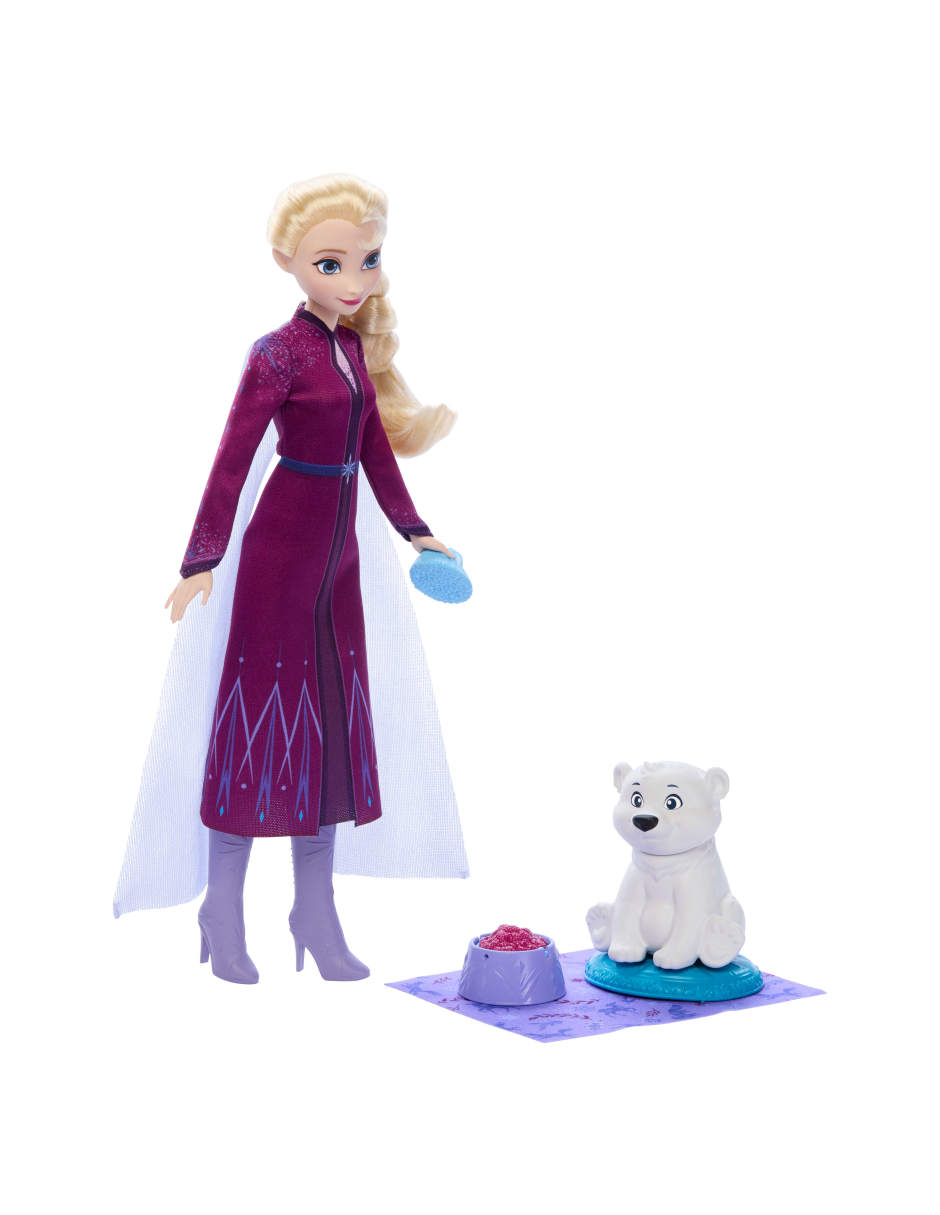 Set muñeca Frozen Elsa con oso bebé Disney