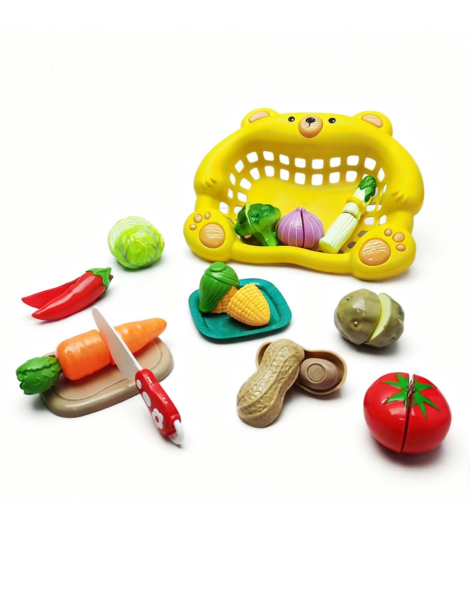 Set de comida para cortar juego de rol para niños