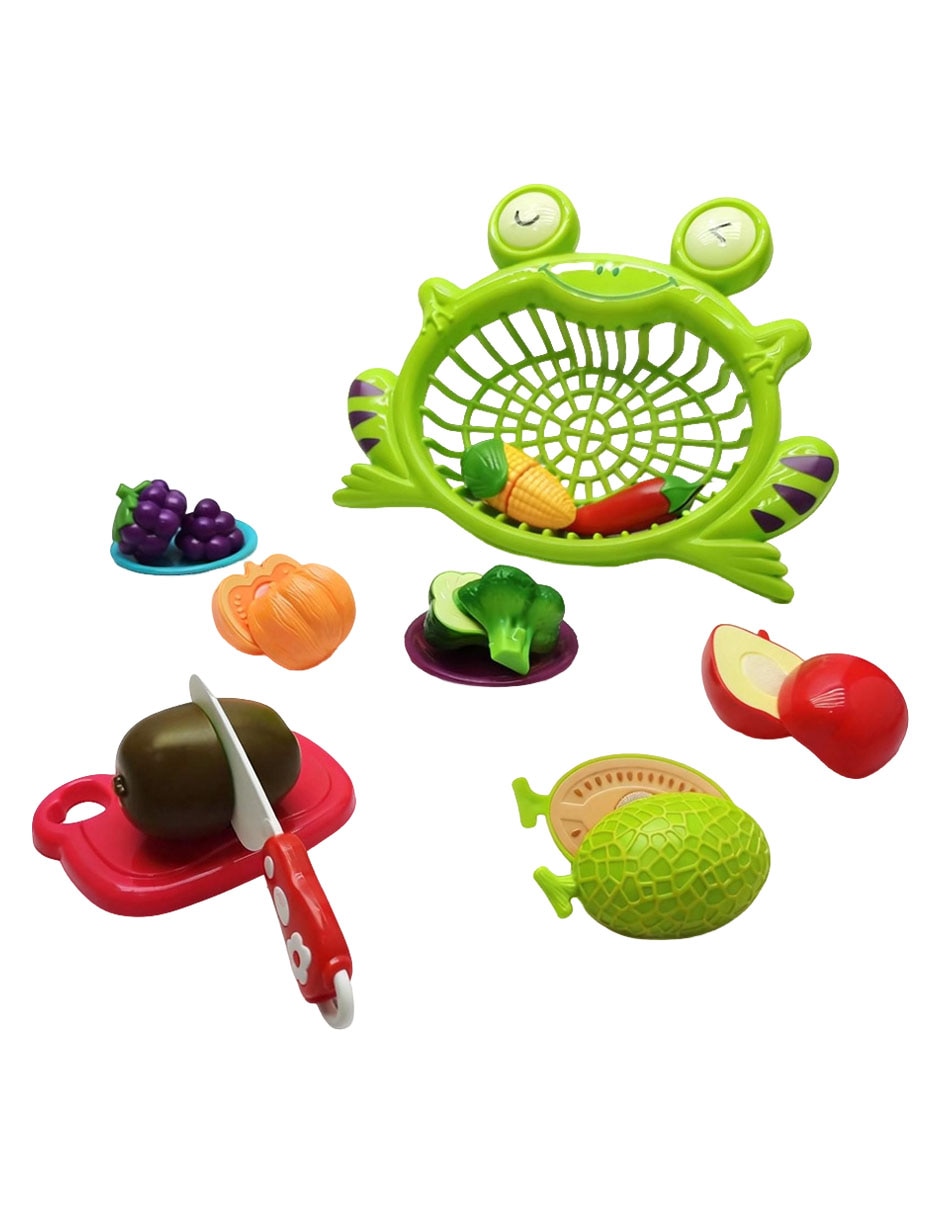 Set de comida para cortar juego de rol para niños