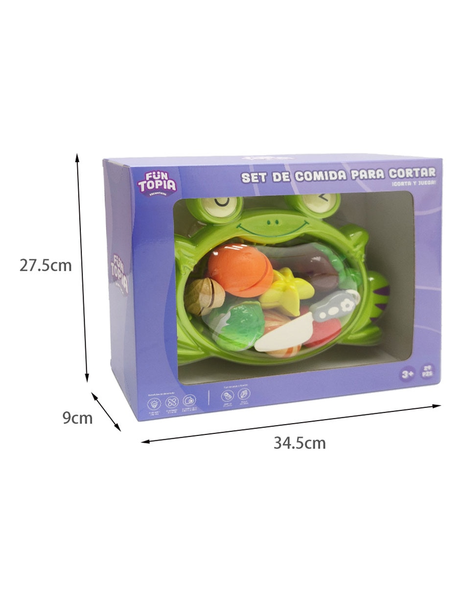 Set de comida para cortar juego de rol para niños 6