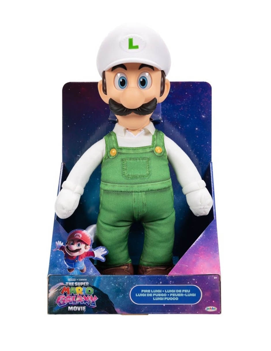 Peluche de Super Mario Galaxy Fire Luigui Nintendo de 38 cm