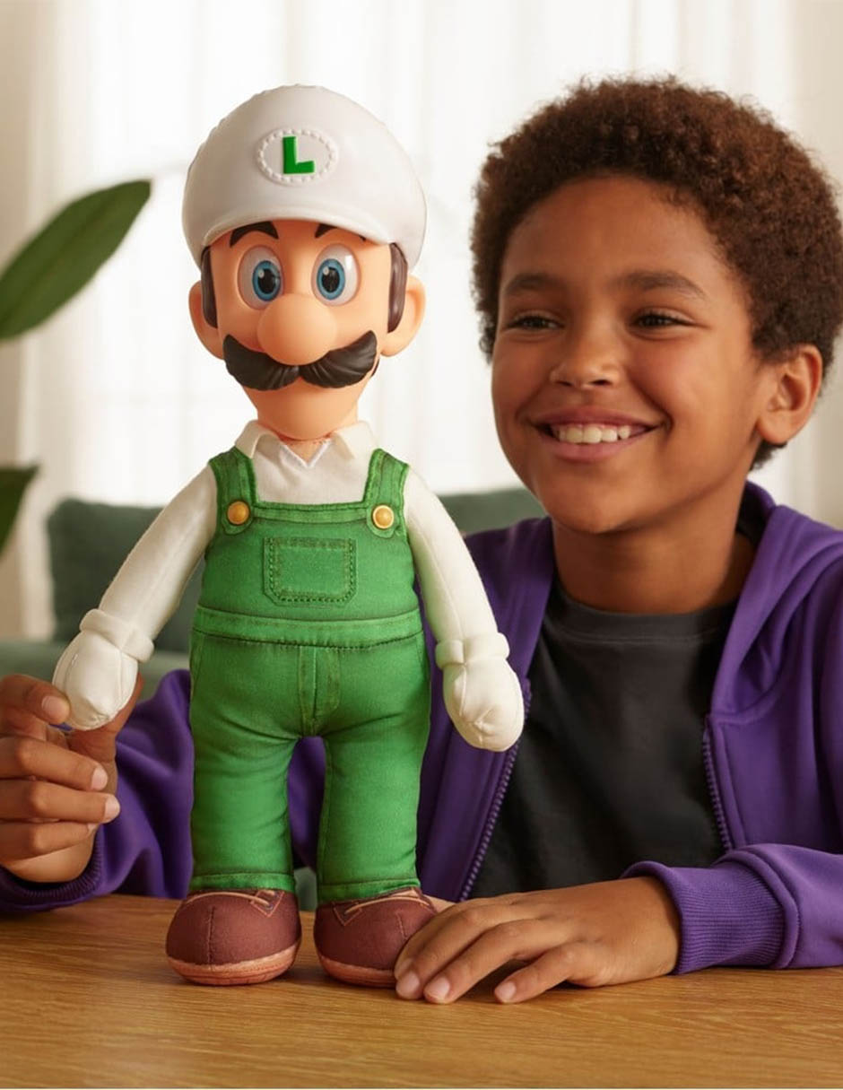 Peluche de Super Mario Galaxy Fire Luigui Nintendo de 38 cm