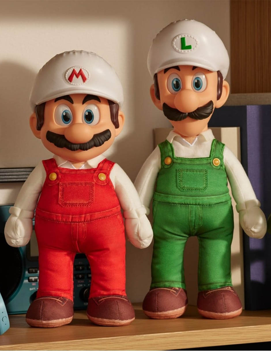 Peluche de Super Mario Galaxy Fire Luigui Nintendo de 38 cm