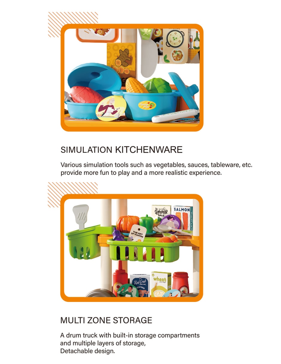 Estación móvil de cocina Funtopia juego de rol para niños